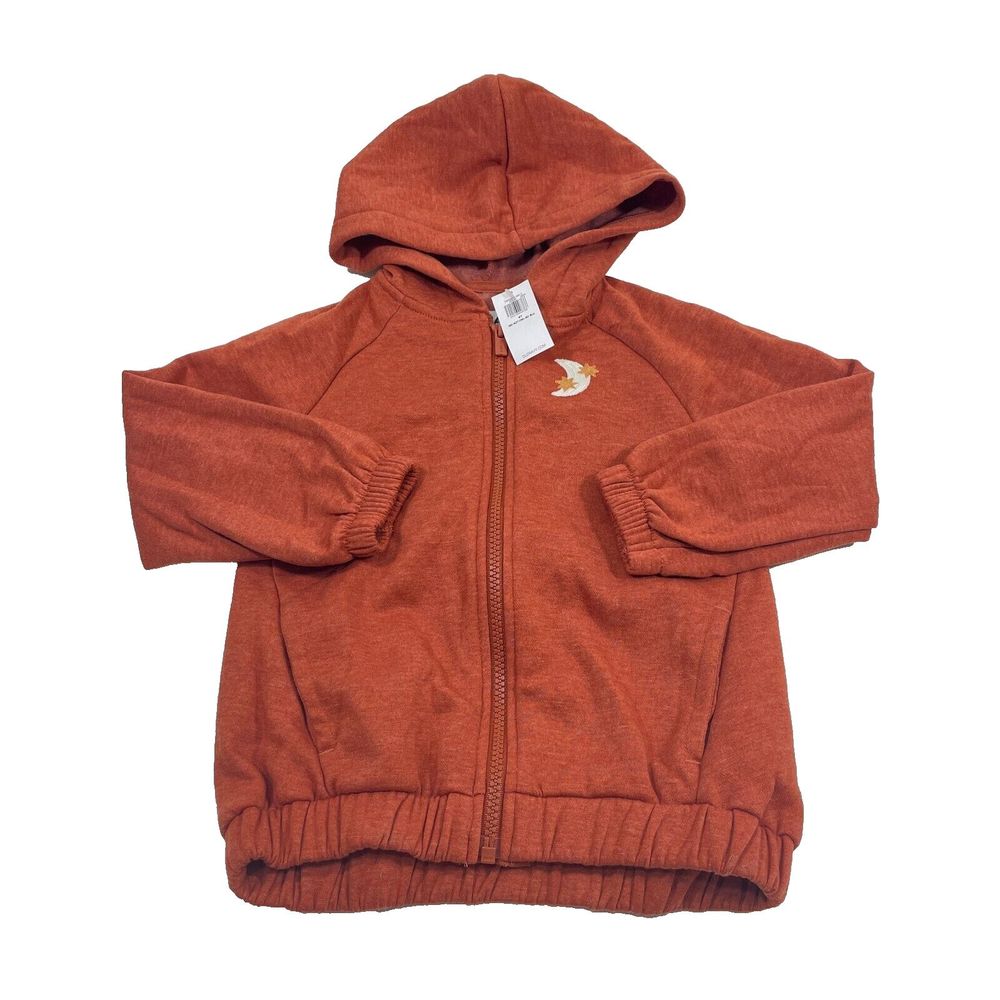 Old Navy Full‎ Zip Brown/Orange Size 4T Toddler Jacket Cotton Blend NWT